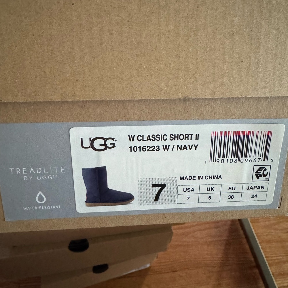 UGG W Classic Short II Boots in Navy